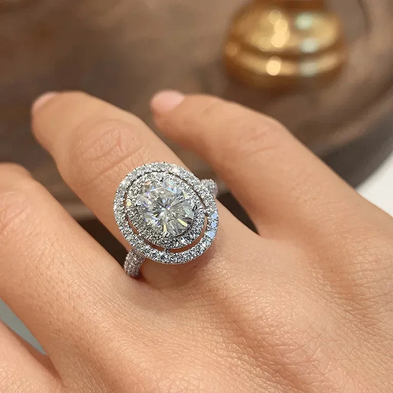 π3 Carat Super Sparkling zircon Ring