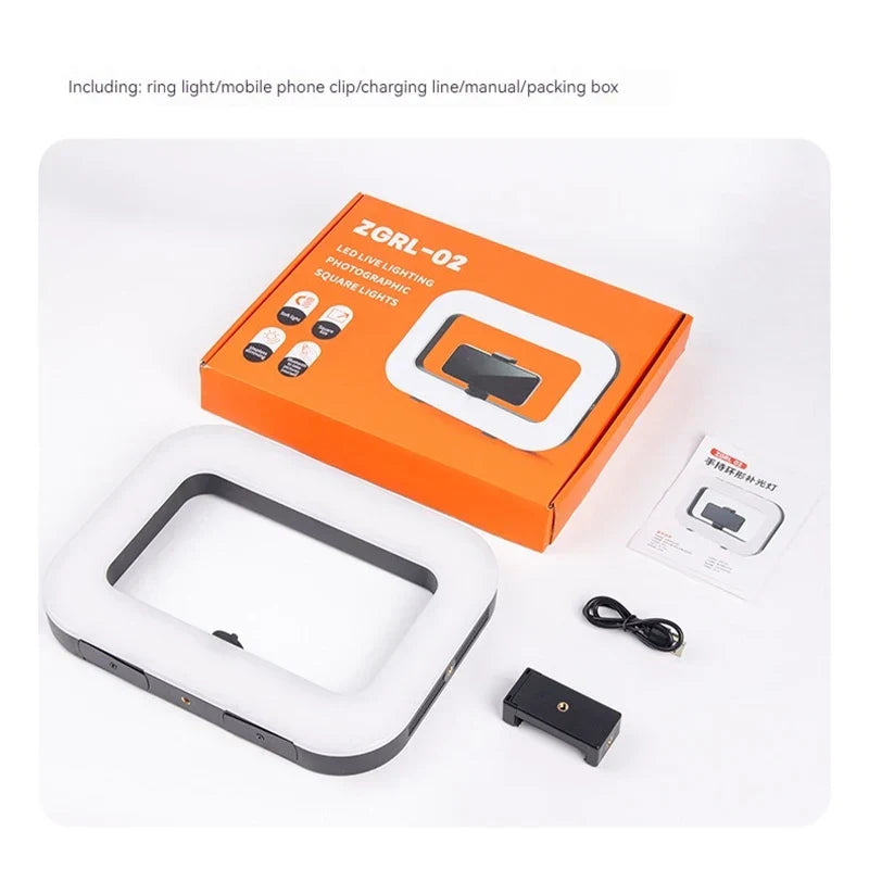 Rechargeable Selfie Portable Ring Light – Adjustable Bicolor Fill Light