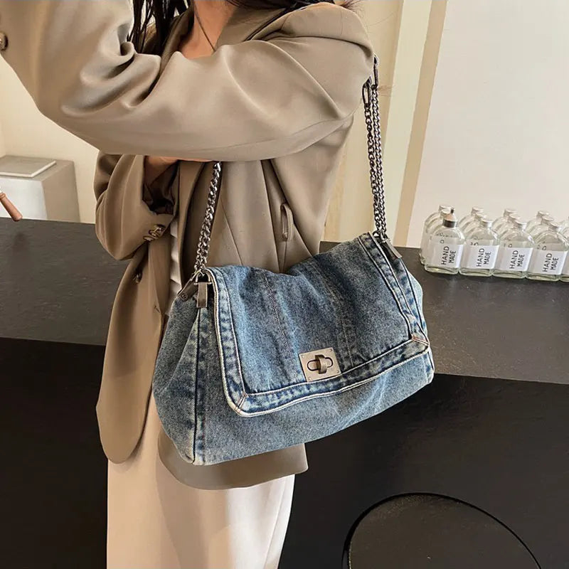 Fashion Denim Shoulder Bag