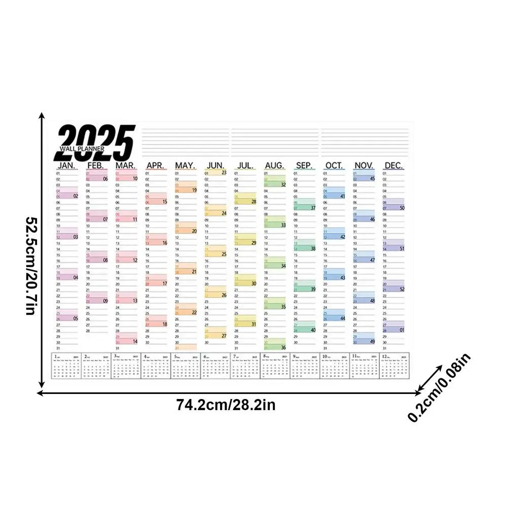 The Oversized Calendar 2025 | Dry Erase