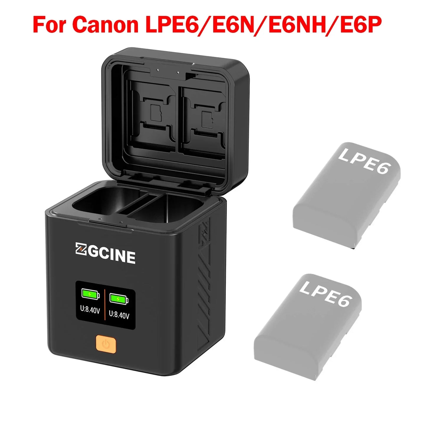 Camera Battery Suitable For Fuji Canon Nikon Camera Fast Charging Card Box Set Charger Digital Display Charging Compartment