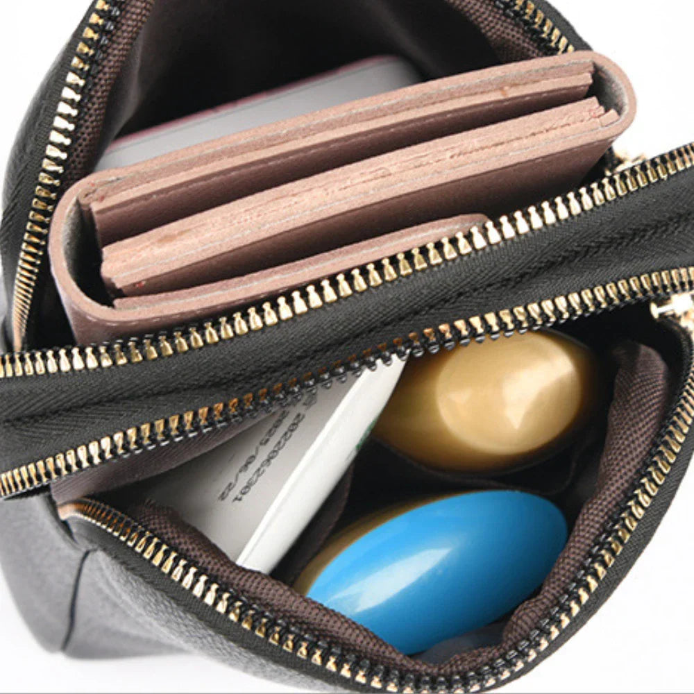 New lychee grain leather phone bag