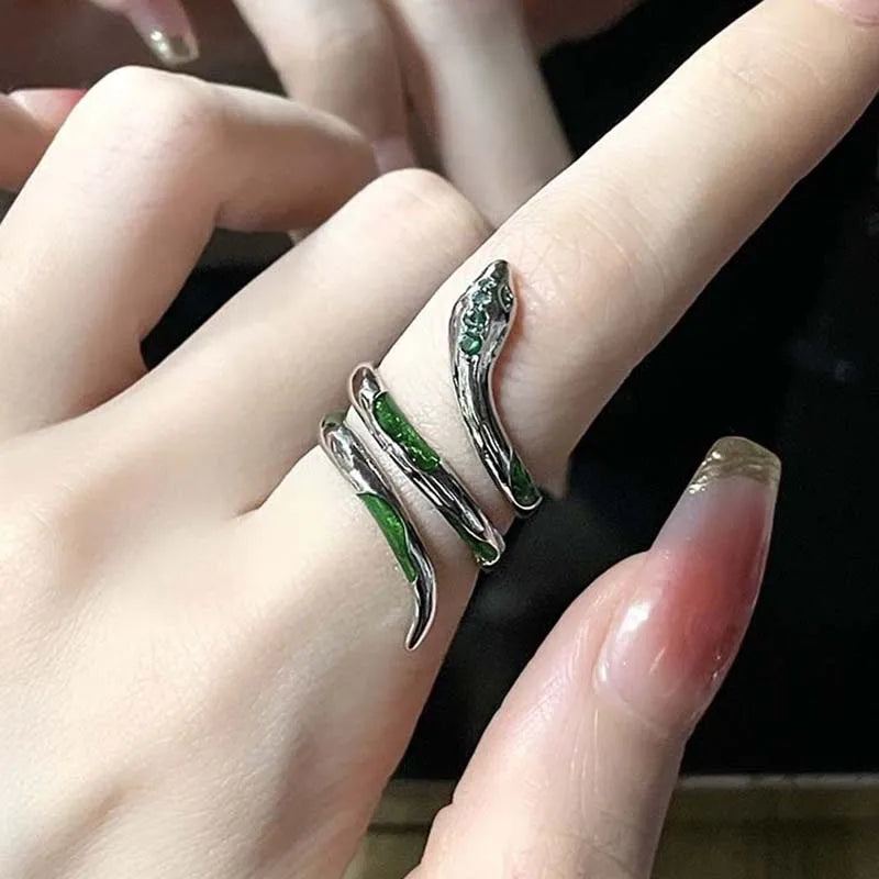 Handmade Dragon Embrace Adjustable Ring