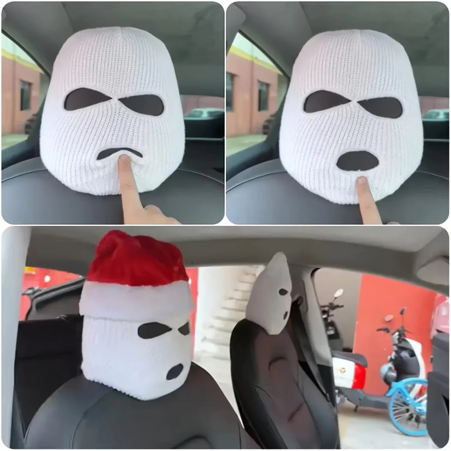 Funny Spoof Car Seat Headgear