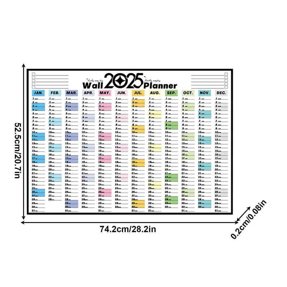 The Oversized Calendar 2025 | Dry Erase