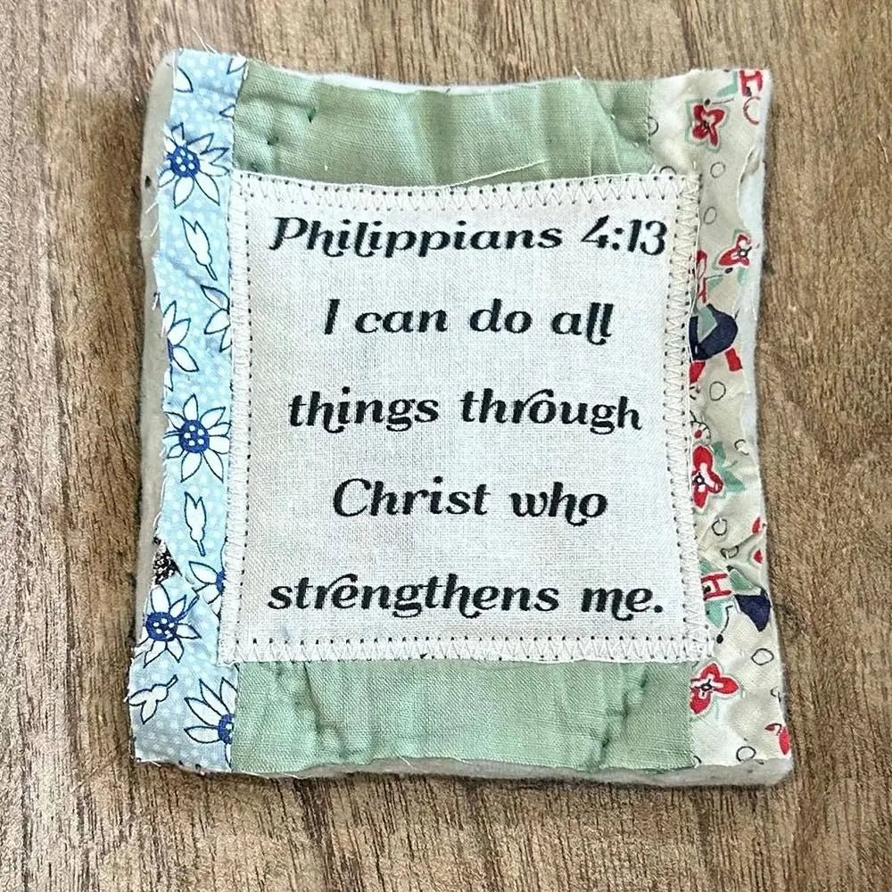 Prayer Quilt With Cross Inside