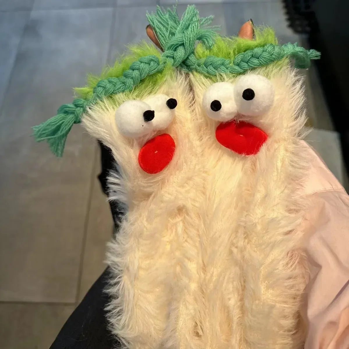 Warm Cozy Fluffy Cartoon Monster Socks