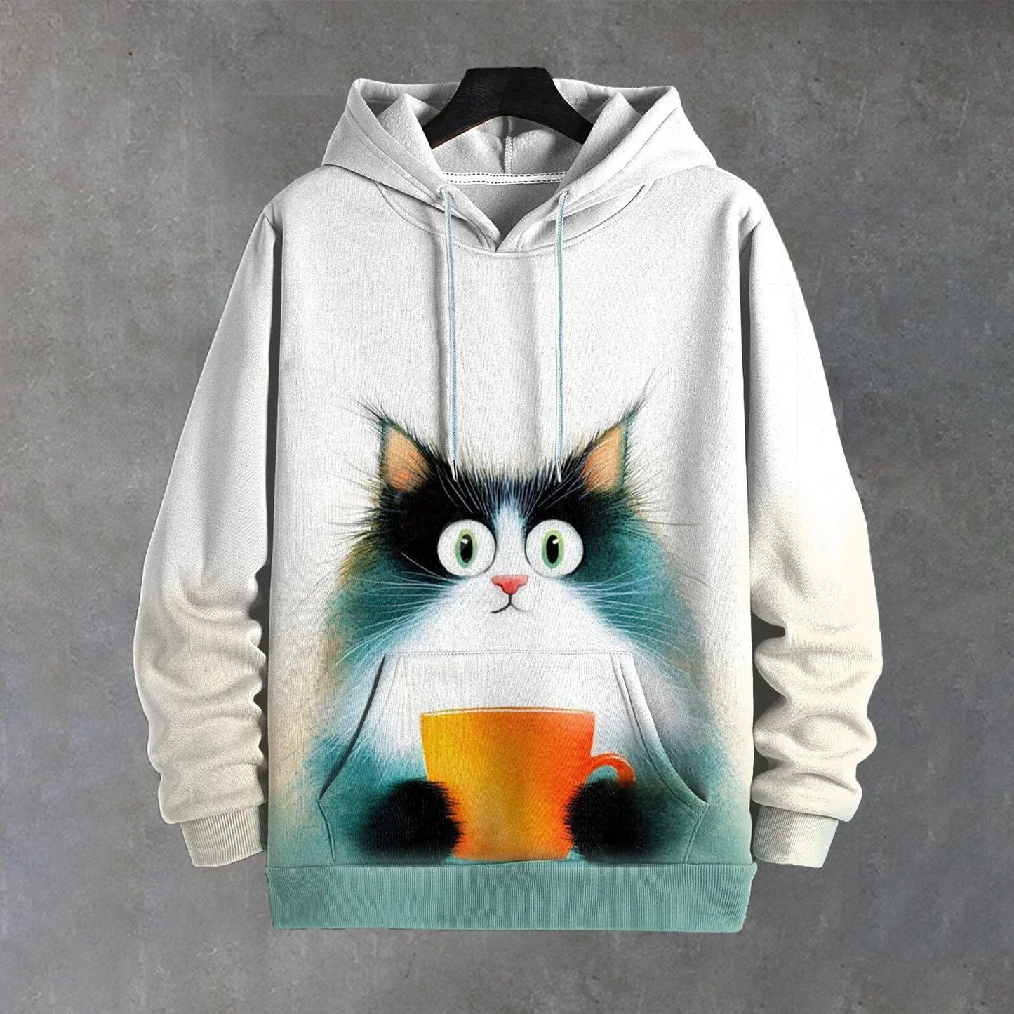 Fashion Autumn Cartoon Animal Cat 3D Print Hoodies Men Women Casual Sweatshirts Oversized Hoodie Pullovers Tracksuit Clothing