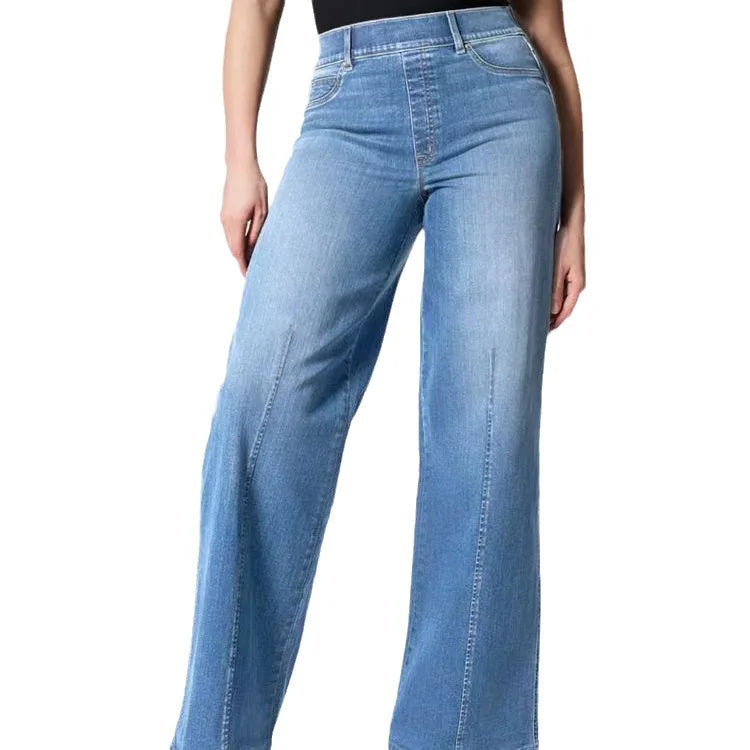Tummy Control Tall Wide Leg Denim Trouser