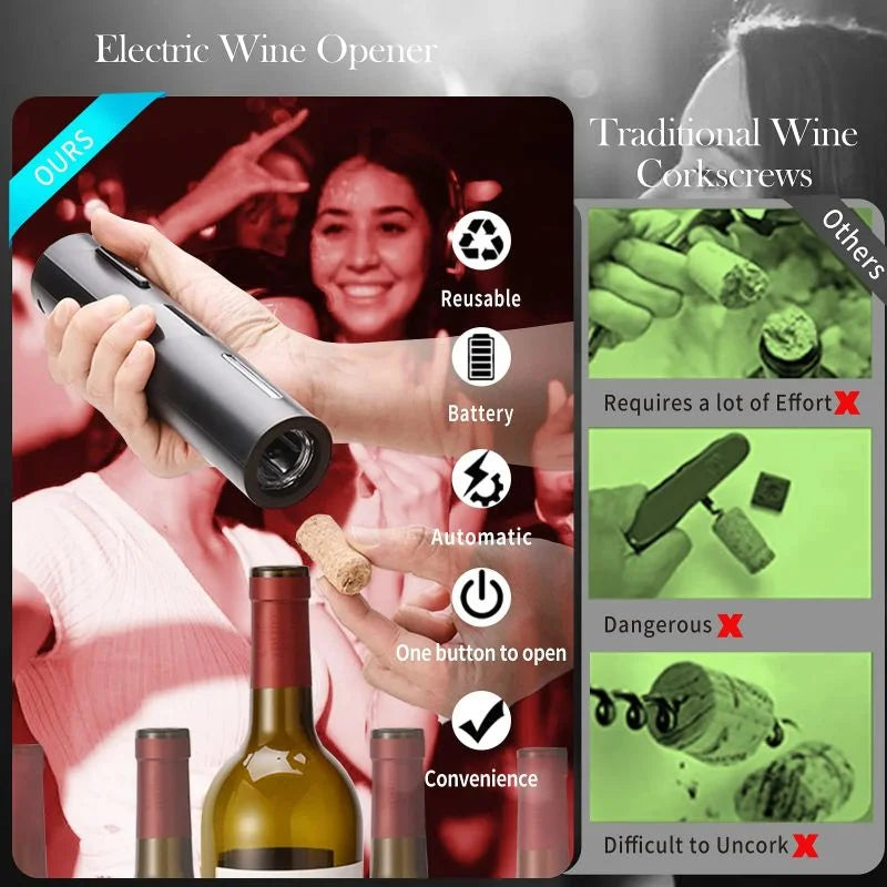 Electric wine Bottle Opener Set for Home