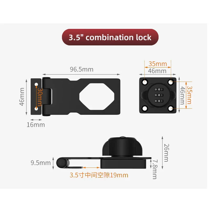 Cabinet Password Hasp Lock