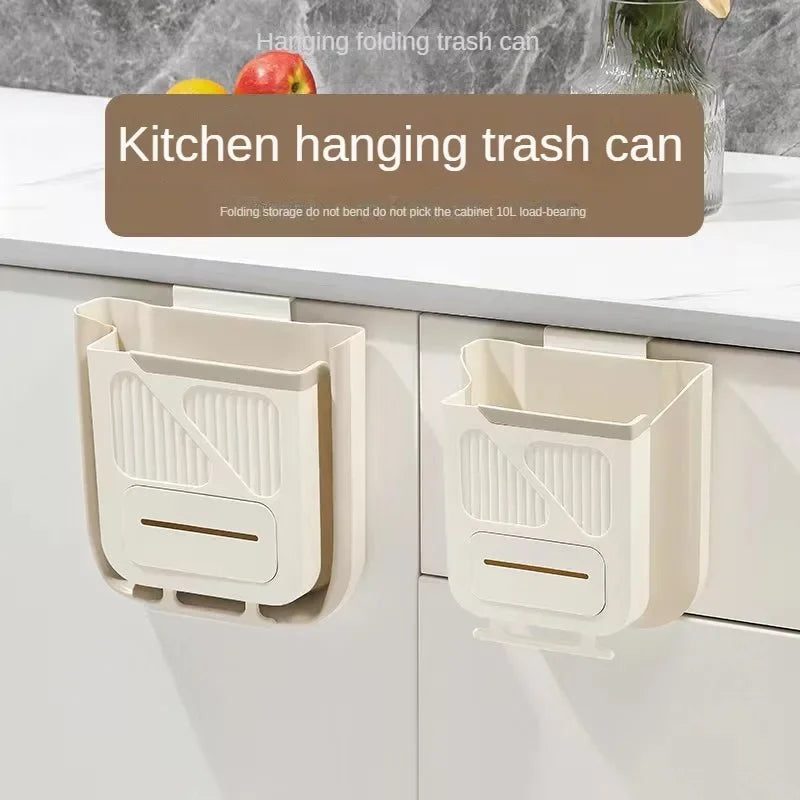 Hanging Trash Can for Kitchen Cabinet Door