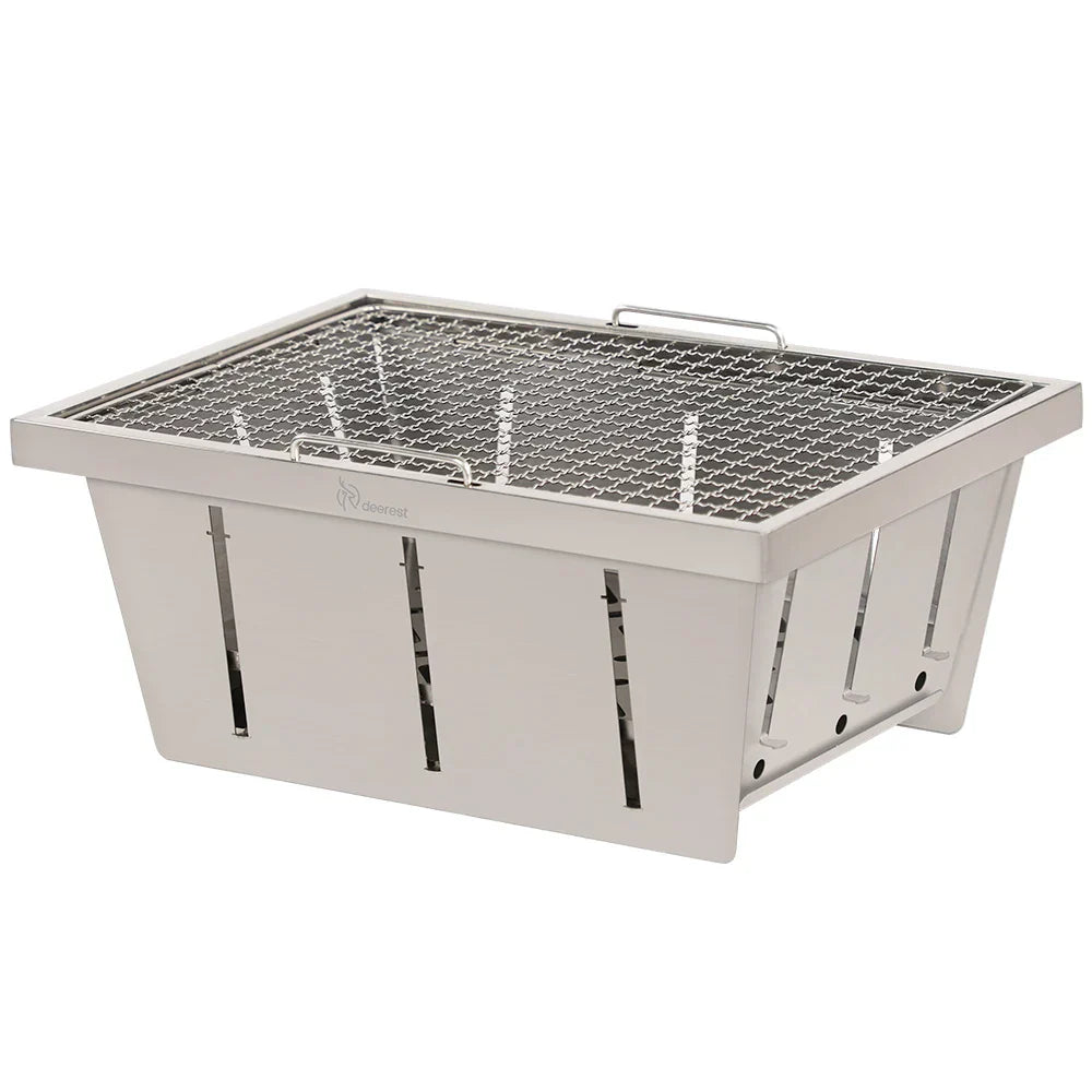 Pocket Stove Outdoor Portable Foldable Storage Indoor And Outdoor Stainless Steel Barbecue Grill