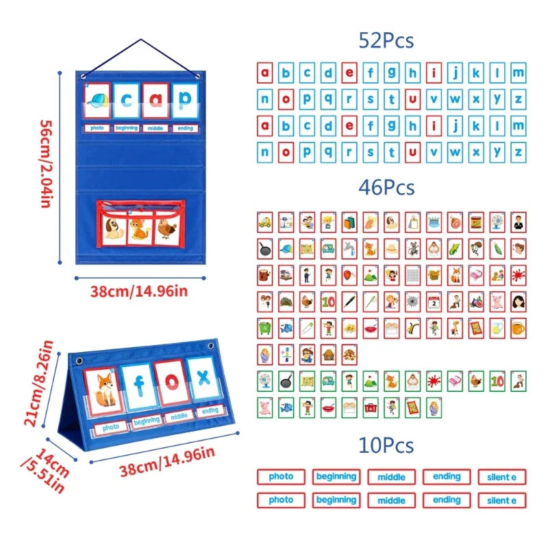 Desktop Pocket Chart Tent Cards Kit