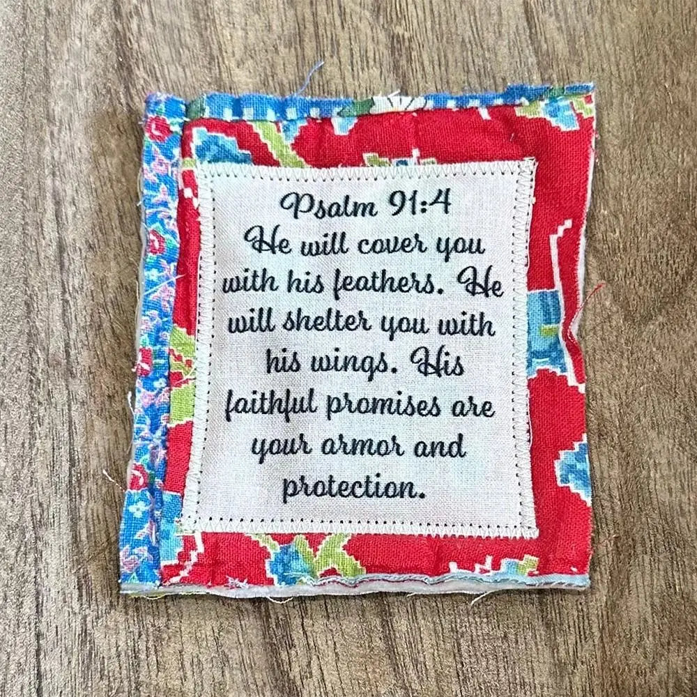 Prayer Quilt With Cross Inside