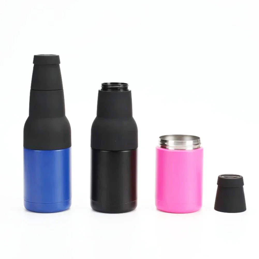 Beer Bottle and Can Cooler with Beer Opener 1