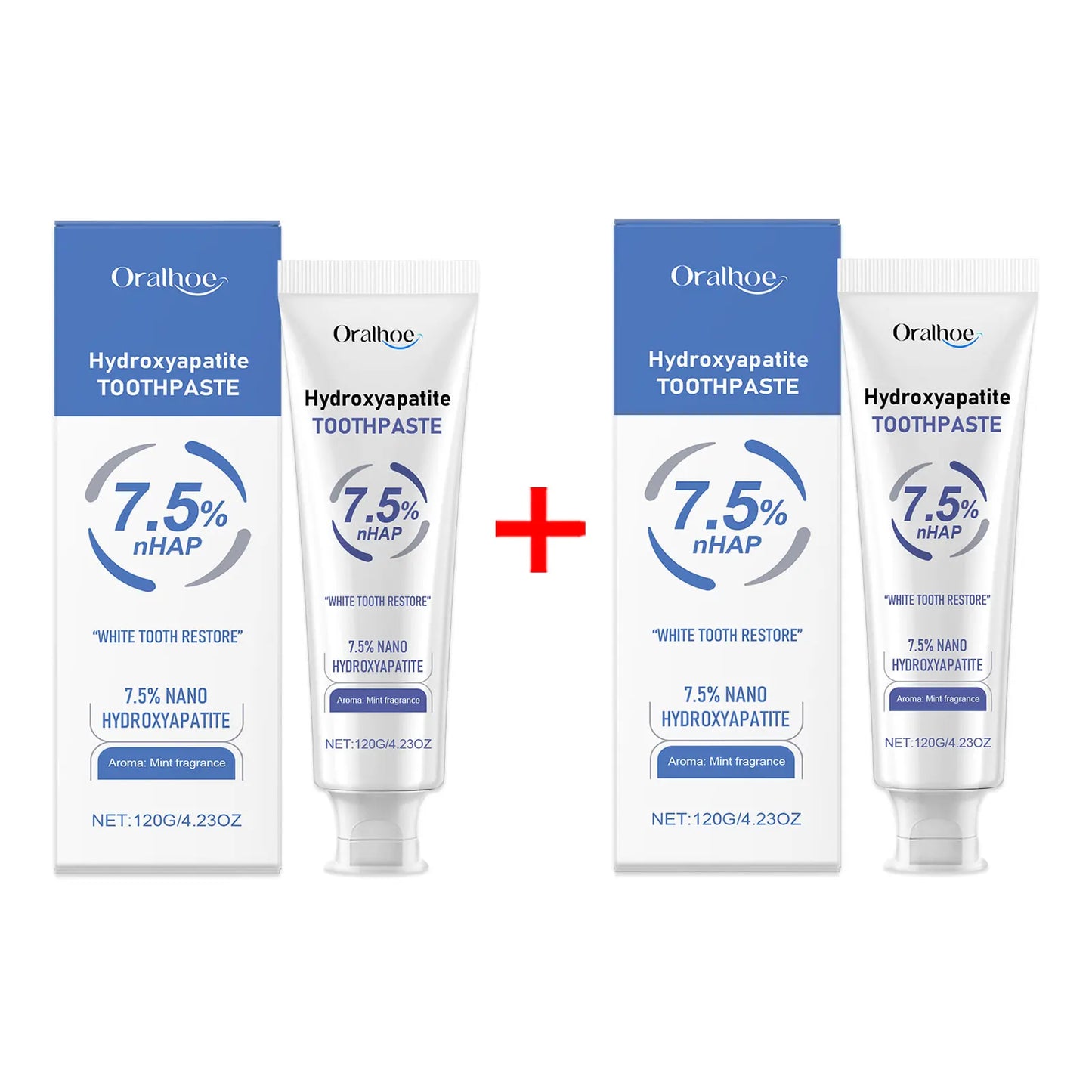 Free Hydroxyapatite Toothpaste | Enamel Repair | Breath Freshening |Effective whitening