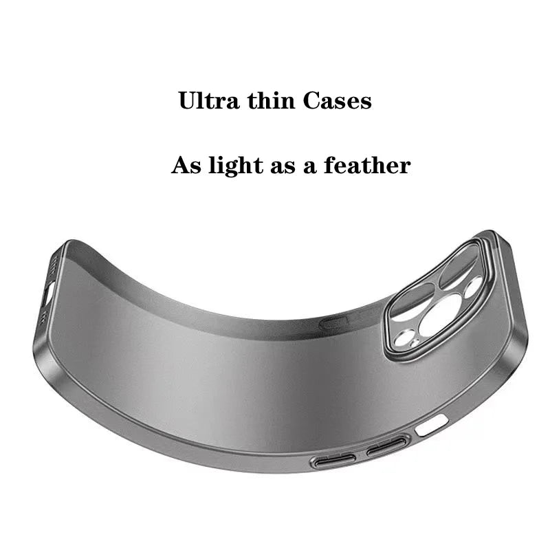 Ultra-thin original color cooling hard case-Comes with glass lens film