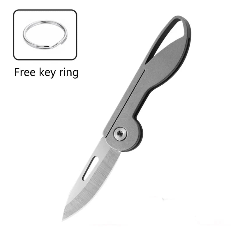 Mini Titanium Alloy Folding Pocket Knife