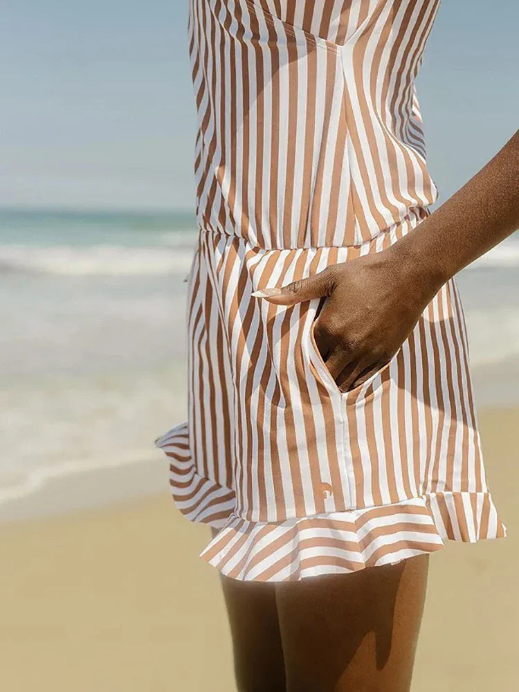 Swim Romper Built-in Bra👙 Detachable bra cup