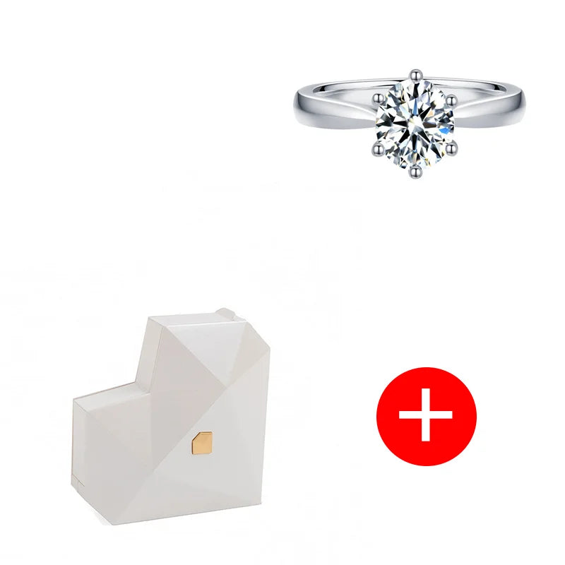 Heart Ring Box with Heart Promise Ring Open Adjustable Ring Multicolor Gift For Lover For Her