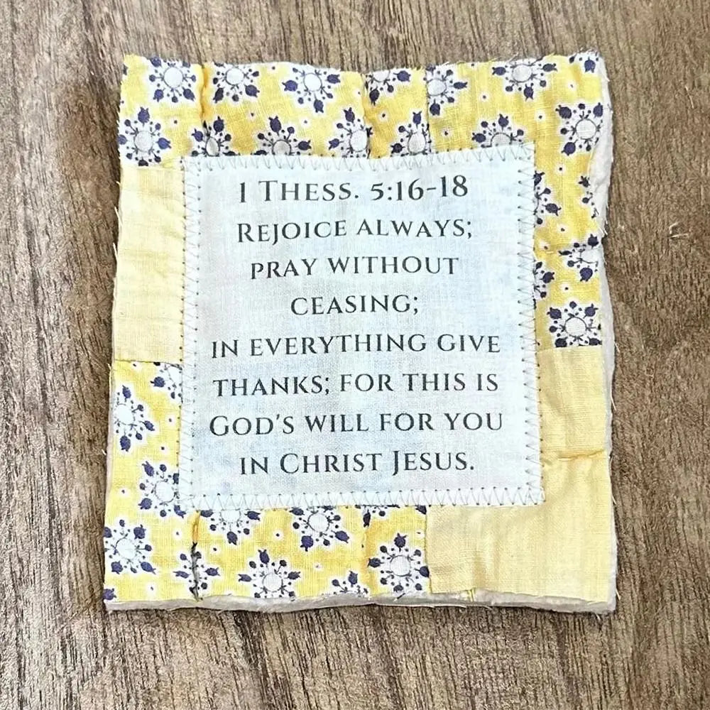 Prayer Quilt With Cross Inside