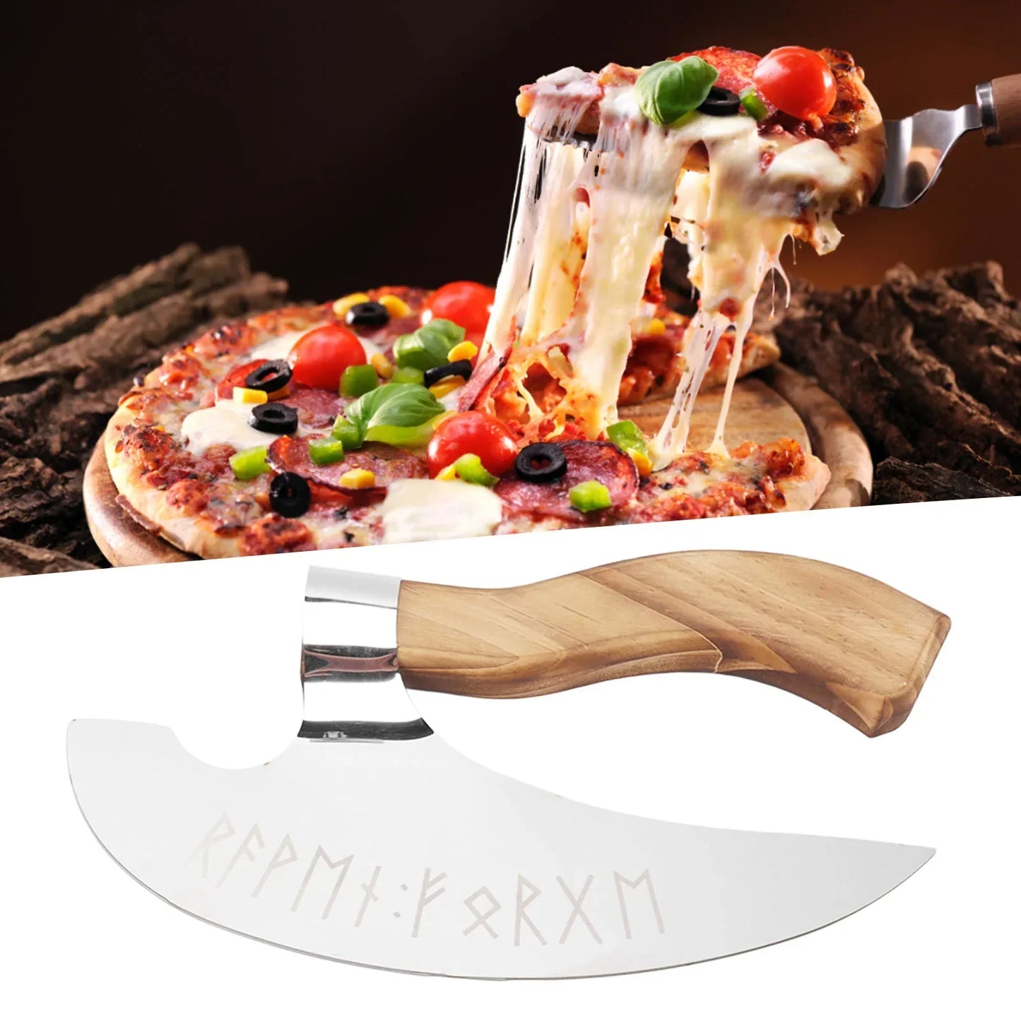 Viking Hatchet Handmade Pizza Cutting Axe