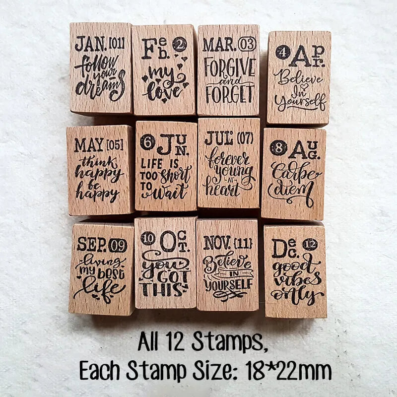 Handmade Map Making Stamp Kit (19 Pcs)