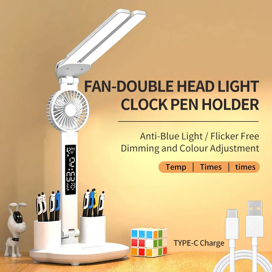 Fan Eye Protection Desk Lamp