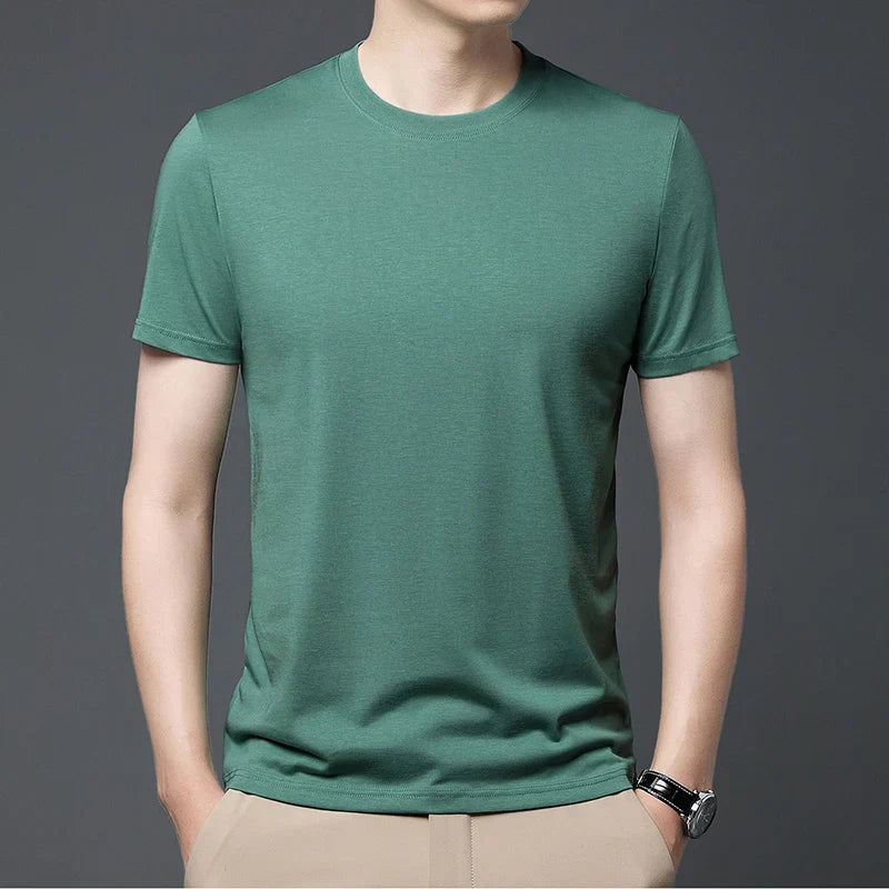Waffle woven ice silk breathable T-shirt