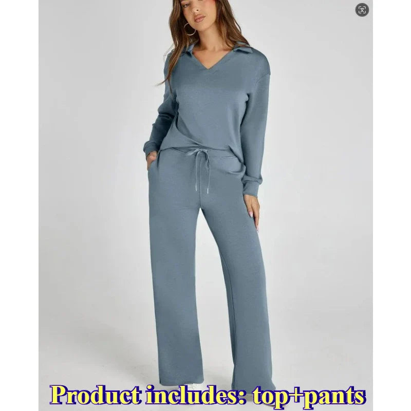 Women's 2 Piece Sets Outfits Casual Long Sleeve Sweatsuits Sets