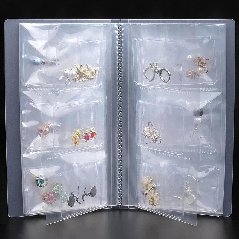 Transparent Jewellery Storage Book Set