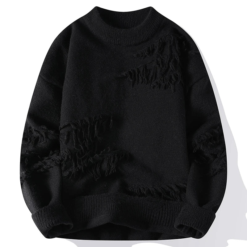 Horizon Gradient Distressed Sweater