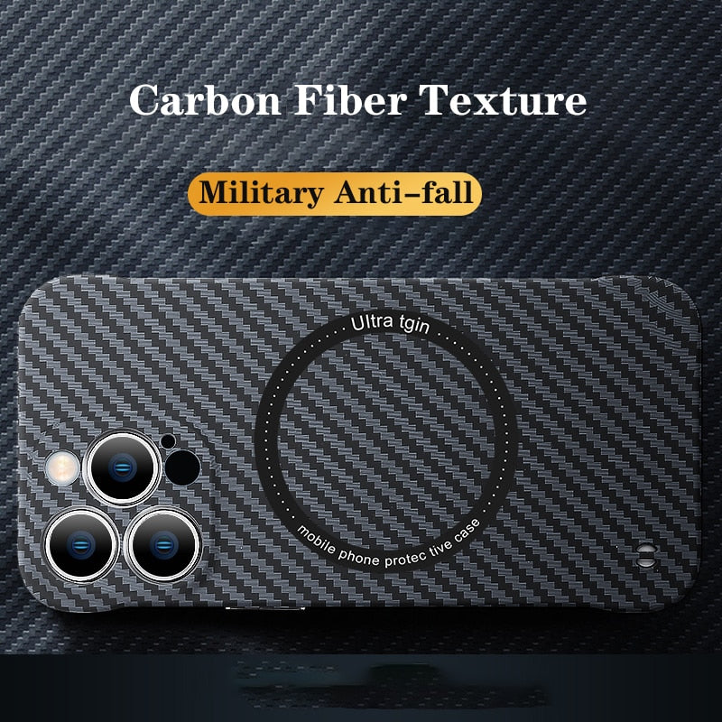 iPhone 12/13 Carbon Fiber Magnetic Case
