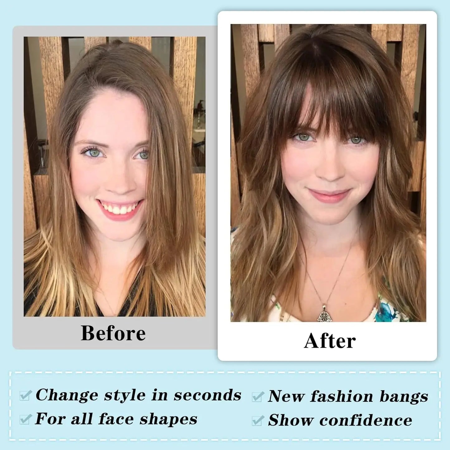 Clip in Bangs (High temperature filament)