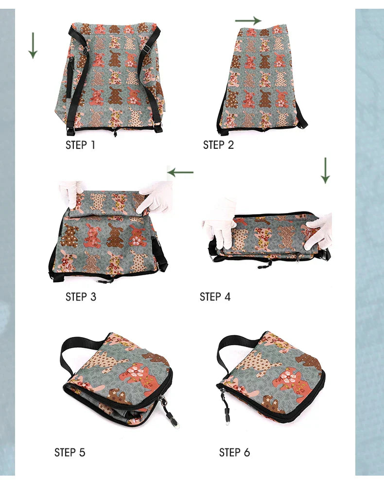 Drawstring Foldable Large Capacity Dry-wet Separation Travel Sports Backpack