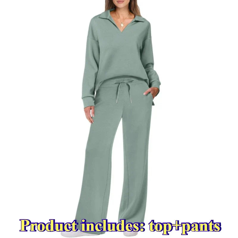 Women's 2 Piece Sets Outfits Casual Long Sleeve Sweatsuits Sets