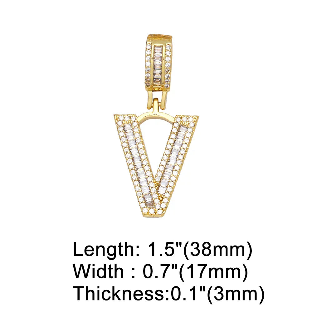 Initial Letter Pendant Necklaces