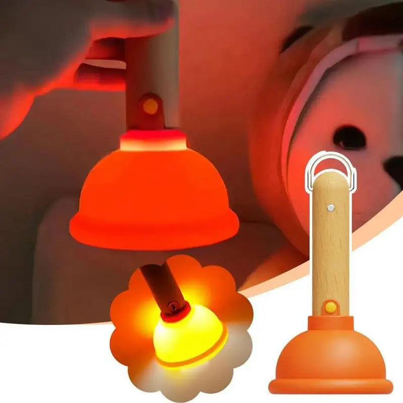 Cute Plunger Silicone Night Light