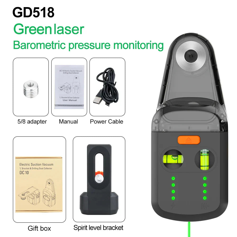 3-in-1 Wall-Mountable Laser Level