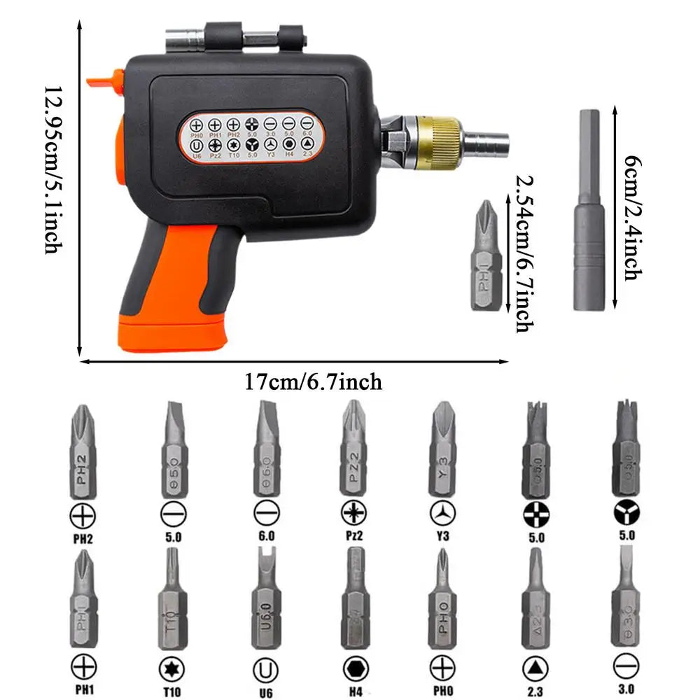 Portable 16 in 1 Ratchet Screwdriver Set Upgraded Design Magnetic Handle