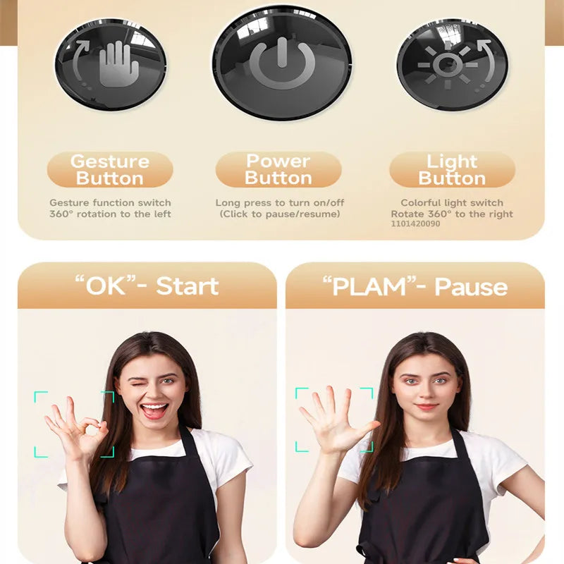 P03 Intelligent AI Face Recognition 360° Follow-up Anti-shake Mobile Phone Desktop Gimbal Stabilizer
