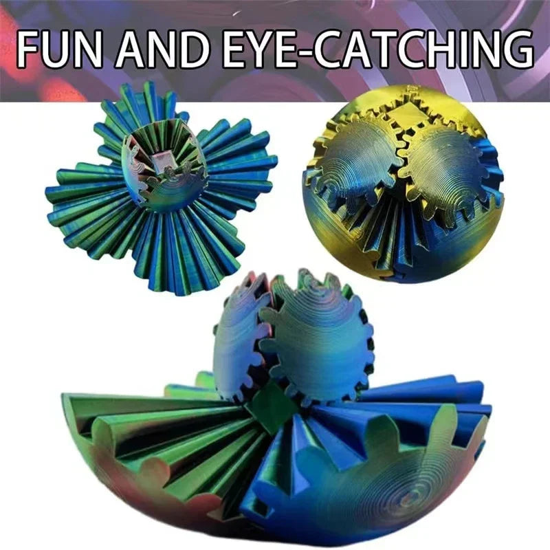 GearSphere - The Steampunk Whirling Wonder Fidget (Gear Ball)