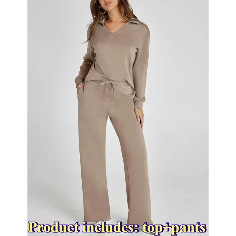 Women's 2 Piece Sets Outfits Casual Long Sleeve Sweatsuits Sets