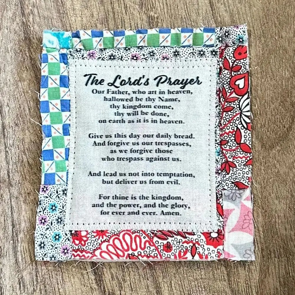 Prayer Quilt With Cross Inside