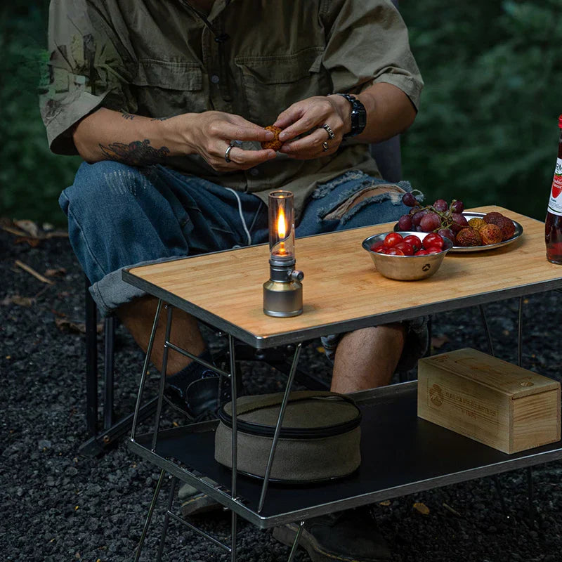 Gas Lamp Candle Holder Outdoor Camping Atmosphere Light Night Candle Light