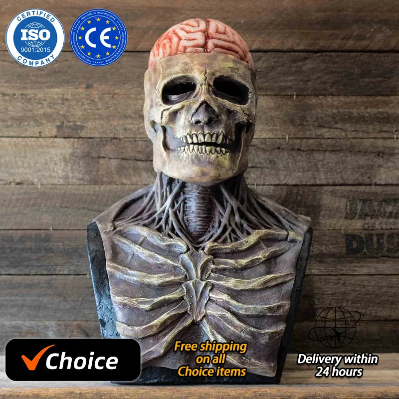 Full Head Skeleton Halloween Mask