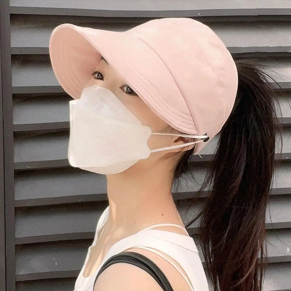 Outdoor UV Protection Hollow Top Sun Hat