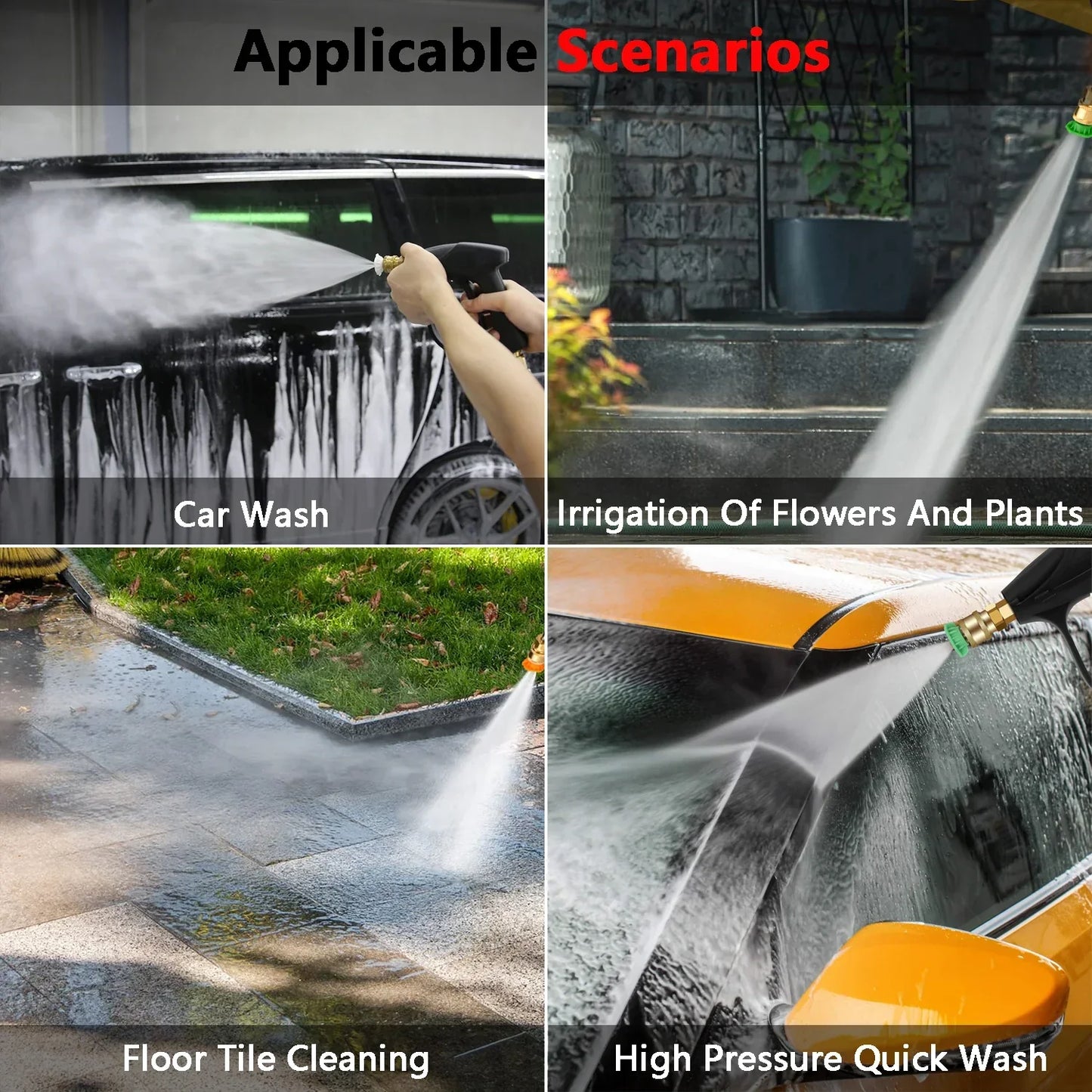 Water Spray Tool with 5 different angle nozzles