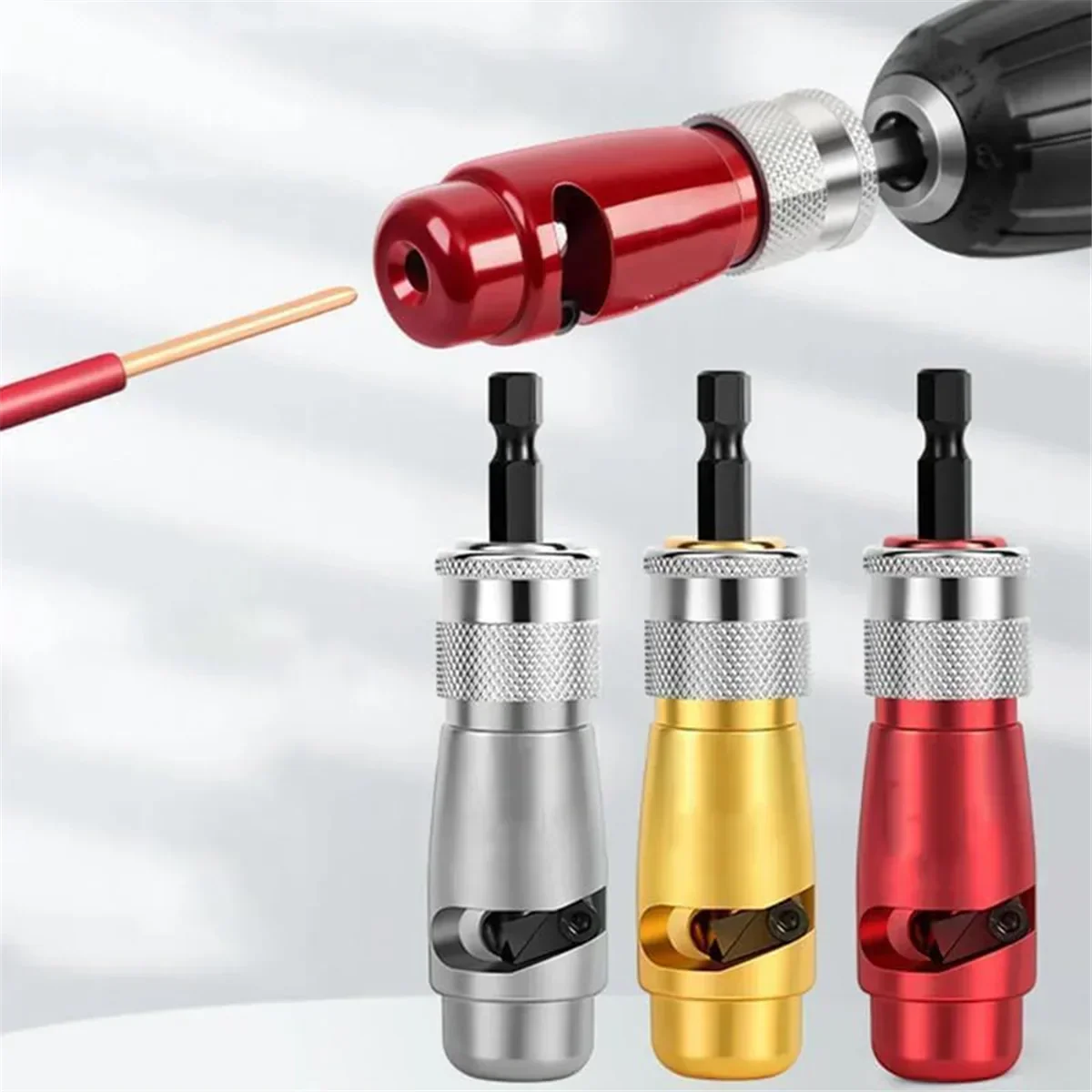 Wire stripping tool&wire twisting connector